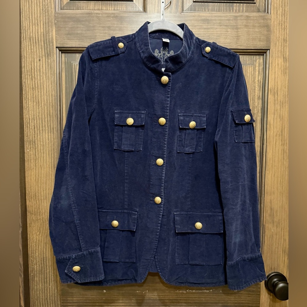 Ladies Vintage Izod Military Style Jacket